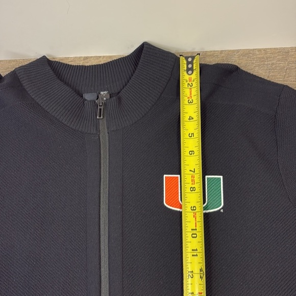 Adidas Men’s Black Miami Hurricanes Full Zip Stadium Track Jacket XXL - Picture 13 of 14